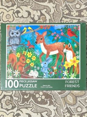 4/$20 Forest Friends 100 Piece Jigsaw Puzzle NIB